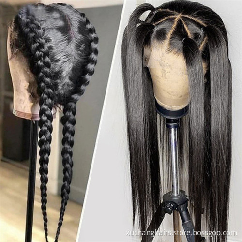 Hot sale glueless wig short hair human indian hair hd transparent full lace wig 10 inch 360 frontal wig full lace with baby hair